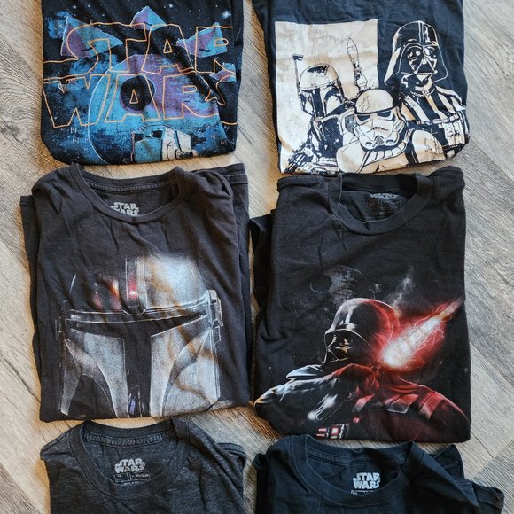 Star Wars Men’s Medium Shirt Bundle (7 Short-Sleeved, 1 Long-Sleeved) - Picture 4 of 10